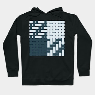 4 Shaft Houndstooth Woven Pattern Hoodie